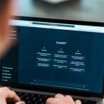 Opened AI chat on laptop